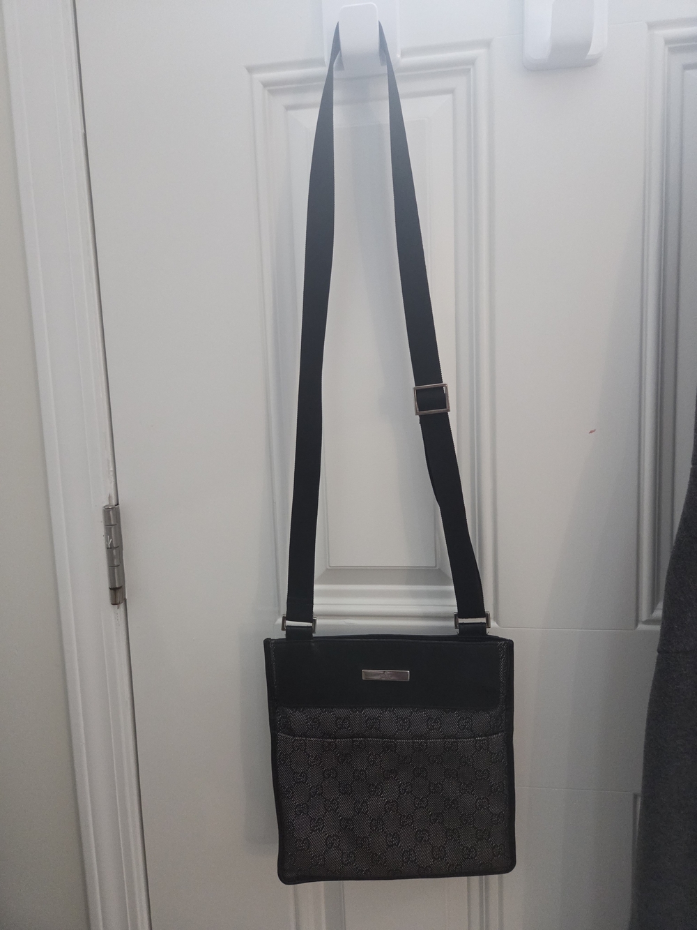 Gucci Black Monogram Crossbody Bag